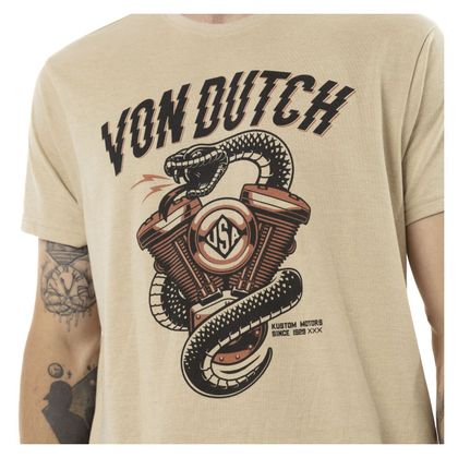 Von Dutch VIBRA Short-sleeved T-Shirt - Beige