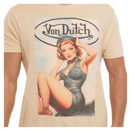 Von Dutch GIRL Short-sleeved T-Shirt - Beige