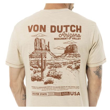 Von Dutch ARIZONA T-shirt met korte mouwen - Beige