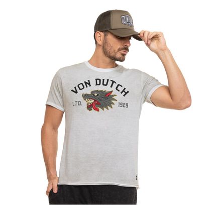 T-Shirt manches courtes Von Dutch WILD - Vert Ref : VDH0467 