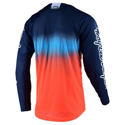 Camiseta de motocross TroyLee design GP AIR - STAIN'D TEAM - NAVY ORANGE 2020