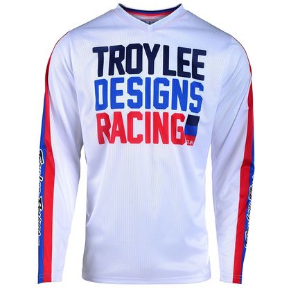 Camiseta de motocross TroyLee design GP AIR - PREMIX 86 - WHITE 2019
