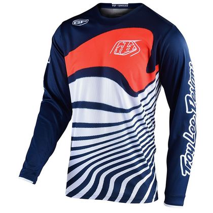 Camiseta de motocross TroyLee design GP - DRIFT - NAVY ORANGE 2020 Ref : TRL0533 