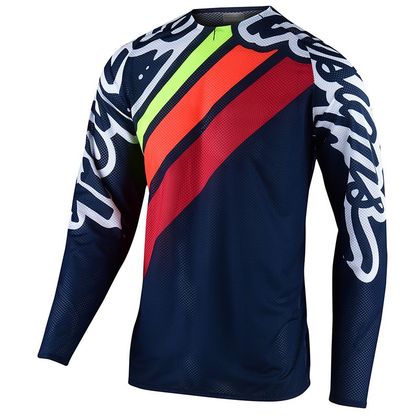 Camiseta de motocross TroyLee design SE PRO AIR - SECA 2.0  - NAVY ORANGE 2020 Ref : TRL0505 