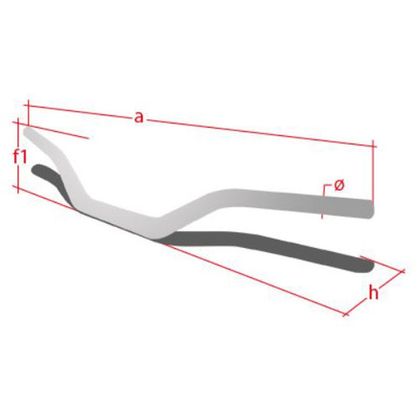 Guidon Neken High 28.6mm spécial 85cc Universel