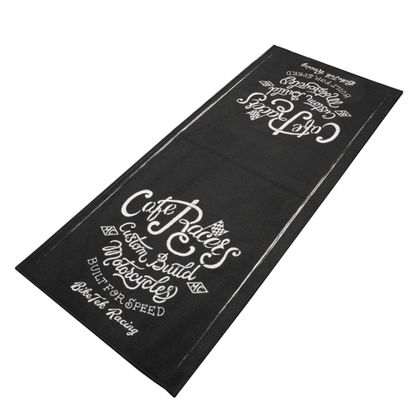 BIKETEK CUSTOM CAFE RACER MOTORCYCLE BUILD - 190x80cm Environmental carpet - Black