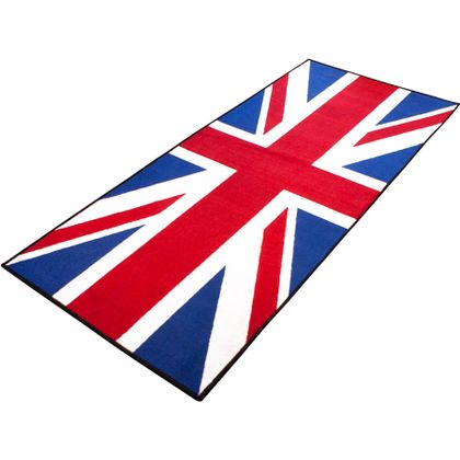 Tapis environnemental BIKETEK MOTO SERIES 3 UNION JACK 190x80cm - Bleu / Blanc