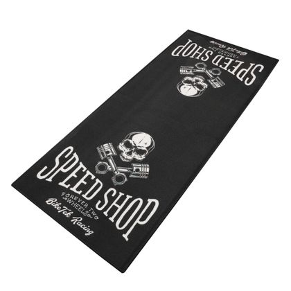 BIKETEK MOTORCYCLE SPEED SHOP - 190x80cm Environmental carpet - Black