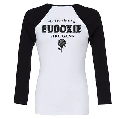 Maglietta maniche lunghe Eudoxie BASEBALL - Bianco