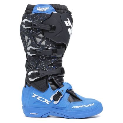 Botas de motocross TCX Boots COMP EVO 2 - MICHELIN - BLACK BLUE 2023 - Negro / Azul