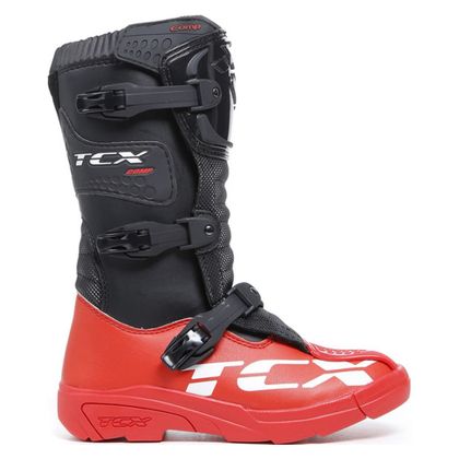 Bottes cross TCX Boots COMP KID - BLACK/RED - Noir / Rouge