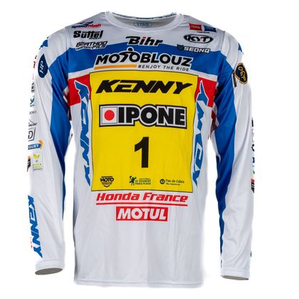 Kenny REPLICA HONDA MOTOBLOUZ SR CYRIL GENOT 2025 Cross jersey - Blue / White