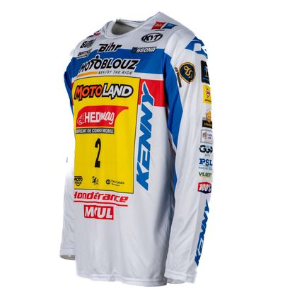 Maillot cross Kenny REPLICA HONDA MOTOBLOUZ SR LARS VAN BERKEL 2025 - Bleu / Blanc
