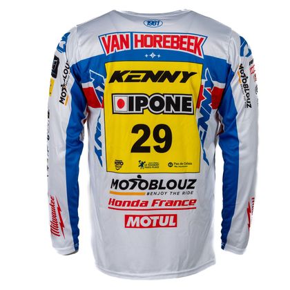 Kenny REPLICA HONDA MOTOBLOUZ SR JEREMY VAN HOREBEEK 2025 Cross-Trikot - Blau / Weiß Ref : KE2489 / 251-3304050-00 