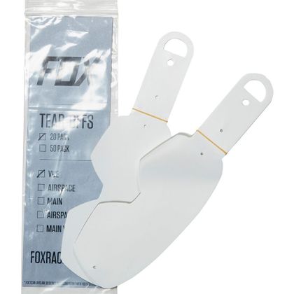 Tear-offs Fox YOUTH AIRSPACE/MAIN II - CLEAR - Incolore