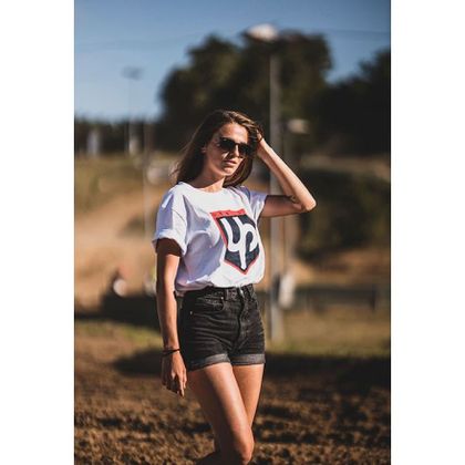 T-Shirt manches courtes UP Design FEMME MC - Blanc