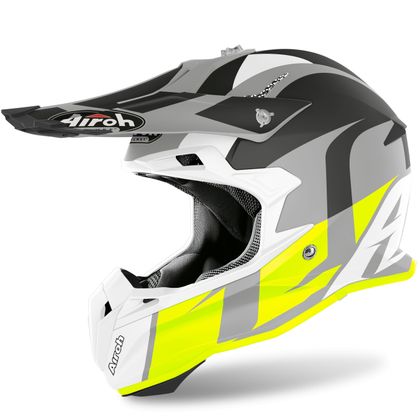 Casco de motocross Airoh TERMINATOR OPEN VISION - SHOT - YELLOW MATT 2020 Ref : AR0994 
