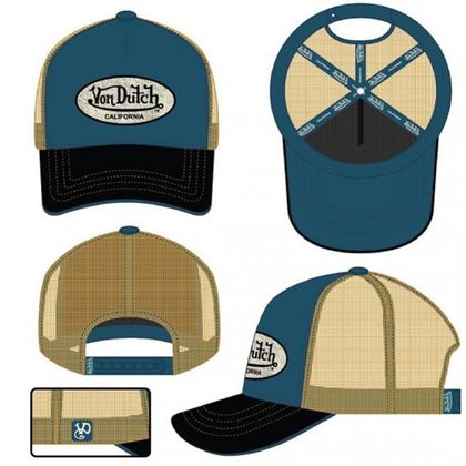 Von Dutch TERRY Mütze - Blau / Gelb