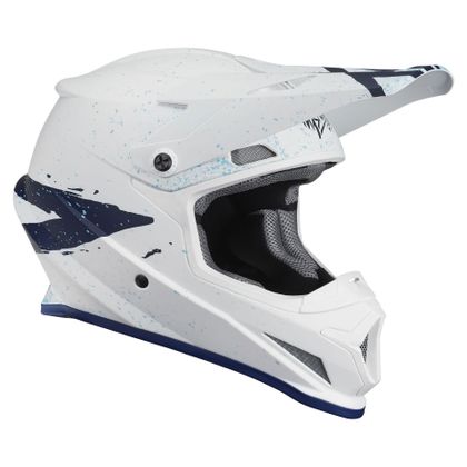 Casque cross Thor SECTOR HYPE WHITE BLUE ENFANT Ref : TO2189 