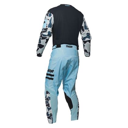 Camiseta de motocross Thor PULSE - FIRE - OFFROAD - MIDNIGHT POWDER BLUE 2020