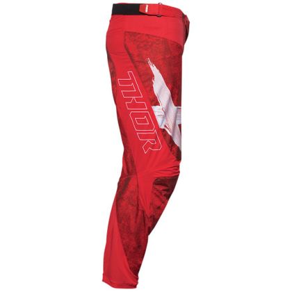 Pantalon cross Thor PULSE - HZRD - RED WHITE 2022