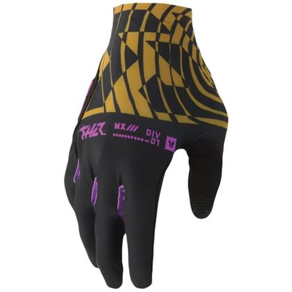 Luvas de cross Thor SPORT MIND CONTROL 2027 - Preto / Amarelo Ref.: TO3604 