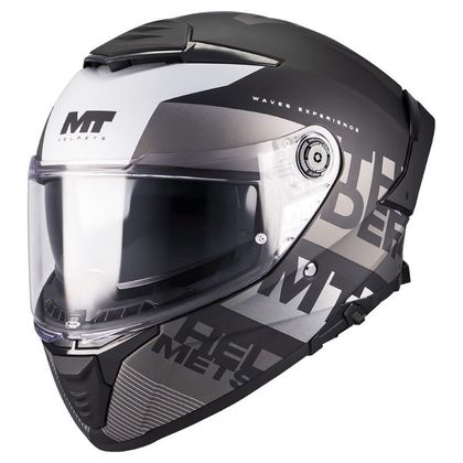 MT HELMETS THUNDER 4 SV - WAVES Fuldkasker - Sort. / Rød