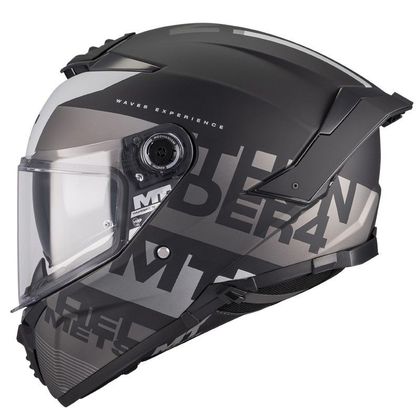 MT HELMETS THUNDER 4 SV - WAVES Fuldkasker - Sort. / Rød