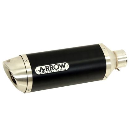 Silencieux Arrow Alu Dark Race-tech embout acier Ref : 71883AON / CMB71883AON+71695KZ HONDA 300 CB 300 R NEO SPORT CAFE ABS (TBD) - 2018 - 2020