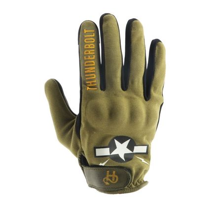 Gants Helstons THUNDERBOLT - Vert / Noir Ref : HS1245 