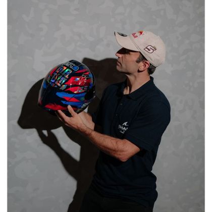 Shark SKWAL CUP REPLICA ZARCO GP DE FRANCE Integralhelm - Blau / Rot