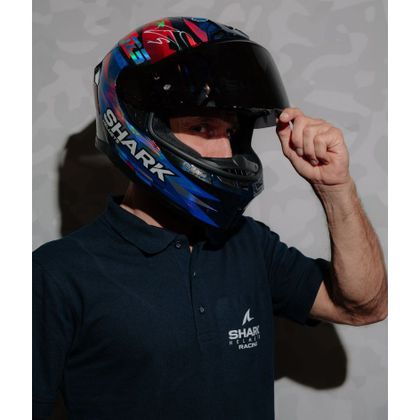 Shark SKWAL CUP REPLICA ZARCO GP DE FRANCE Integralhelm - Blau / Rot