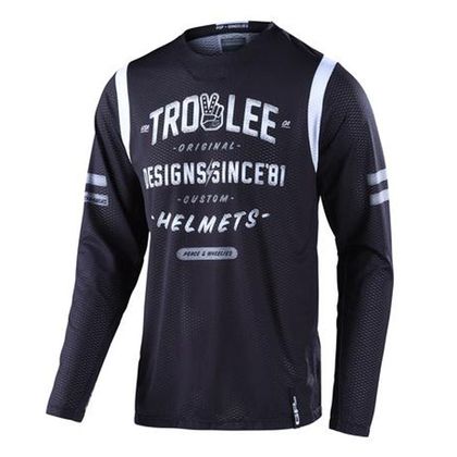 Camiseta de motocross TroyLee design GP AIR ROLLOUT BLACK 2022