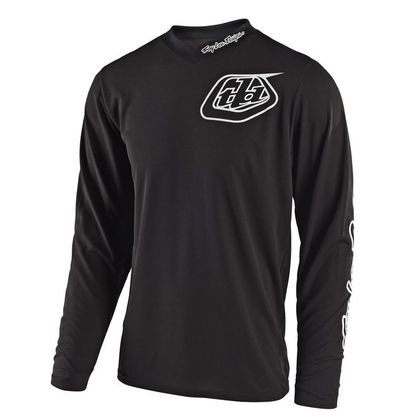 Camiseta de motocross TroyLee design GP YOUTH - MONO BLACK Ref : TRL0394 