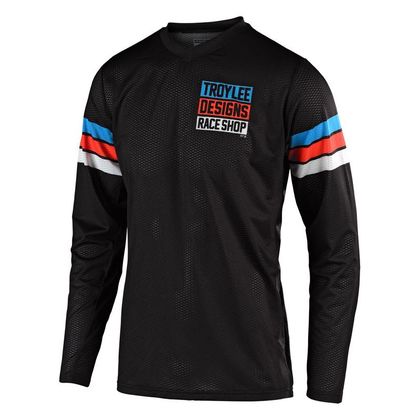 Camiseta de motocross TroyLee design GP AIR - SADDLEBACK - BLACK CYAN 2020 Ref : TRL0414 