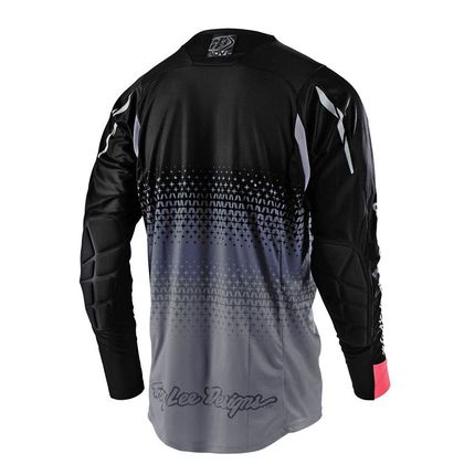 Camiseta de motocross TroyLee design RADIUS - STARBURST - GRAY 2020