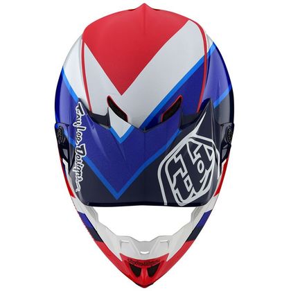 Casco de motocross TroyLee design SE4 POLYACRYLITE - BETA - RED BLUE 2020