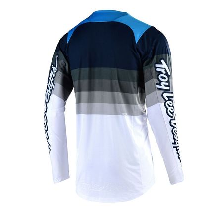 Camiseta de motocross TroyLee design SE PRO - MIRAGE - WHITE GRAY 2020