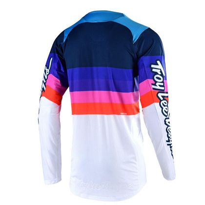 Camiseta de motocross TroyLee design SE PRO - MIRAGE - WHITE NAVY 2020