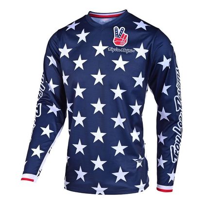 Maillot cross TroyLee design GP - INDEPENDENCE - NAVY RED 2019 Ref : TRL0306 