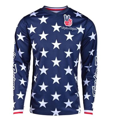 Maillot cross TroyLee design GP - INDEPENDENCE - NAVY RED 2019