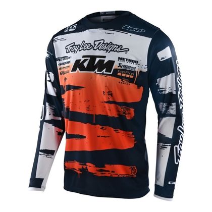 Camiseta de motocross TroyLee design GP BRUSHED TEAM NAVY/ORANGE 2022 Ref : TRL0720 