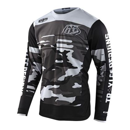 Camiseta de motocross TroyLee design GP FORMULA CAMO BLACK/GRAY 2022 - Negro / Gris Ref : TRL0723 