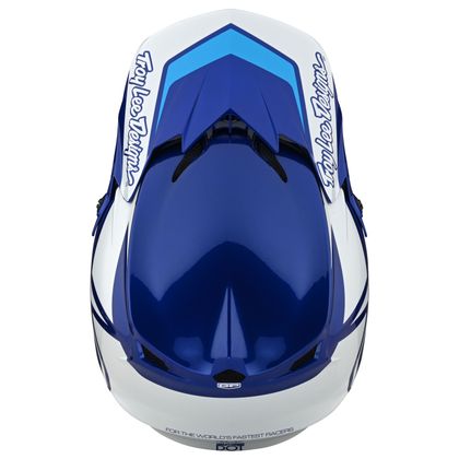 Casco de motocross TroyLee design GP POLYACRYLITE OVERLOAD BLUE/WHITE 2022