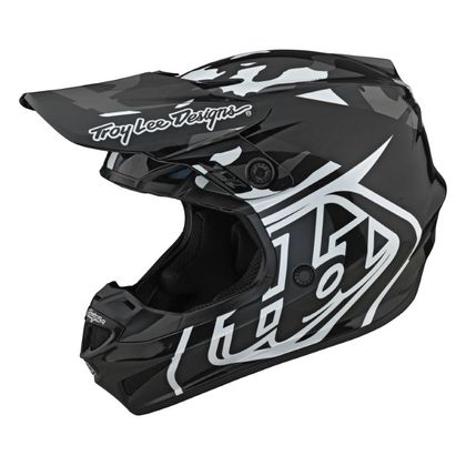 Casco de motocross TroyLee design GP POLYACRYLITE OVERLOAD CAMO BLACK/GRAY 2022 Ref : TRL0685 