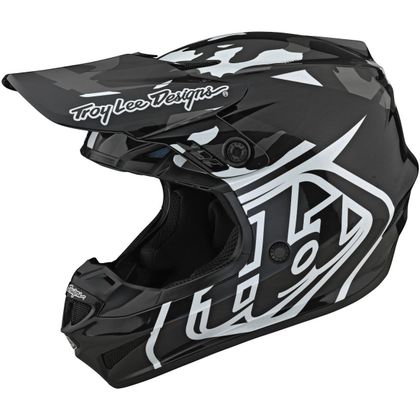 Casco de motocross TroyLee design GP JUNIOR OVERLOAD CAMO BLACK/GRAY Ref : TRL0693 