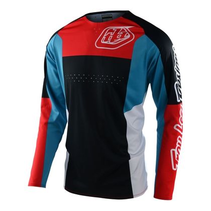 Camiseta de motocross TroyLee design SE PRO QUATTRO NAVY/RED 2022 Ref : TRL0711 
