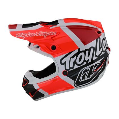 Casque cross TroyLee design SE4 POLYACRYLITE MIPS QUATTRO RED/CHARCOAL 2022