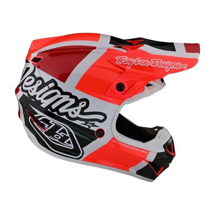 Casque cross TroyLee design SE4 POLYACRYLITE MIPS QUATTRO RED/CHARCOAL 2022