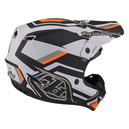 Casco de motocross TroyLee design GP APEX 2023 - Gris / Naranja